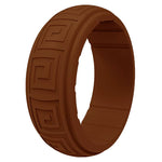 Gyration Twist Silicone Ring for Men – Flexible Rubber Band with Unique Swirl Design, Lightweight & Comfortable