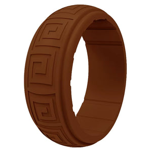 Gyration Twist Silicone Ring for Men – Flexible Rubber Band with Unique Swirl Design, Lightweight & Comfortable