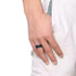 8mm Tungsten Carbide Ring for Men with Black Carbon Fiber Inlay – Available in Blue or Silver Finish – Wedding Band