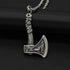 Men’s Viking Axe Pendant Necklace – Stainless Steel, Available in Gold, Silver & Black Finishes