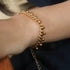 18K Gold Plated Stainless Steel Dangle Ball Chain Bracelet – Cuban Link Gold Chain for Women, Modern Style