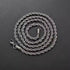 Classic Silver Rope Chain Necklace – Stainless Steel, Various Sizes & Widths