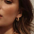 Gold Plated Stainless Steel Chunky Hollow Hoop Earrings – Spiral Screw Thread Design, Bold and Stylish Statement