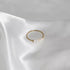 Thin Freshwater Pearl Stackable Ring for Women, Stainless Steel Band in Gold or Silver, Minimalist Design