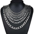 Classic Figaro Chain Necklace – Silver Plated Cuban Link for Men & Women, Everyday Minimalist Jewelry