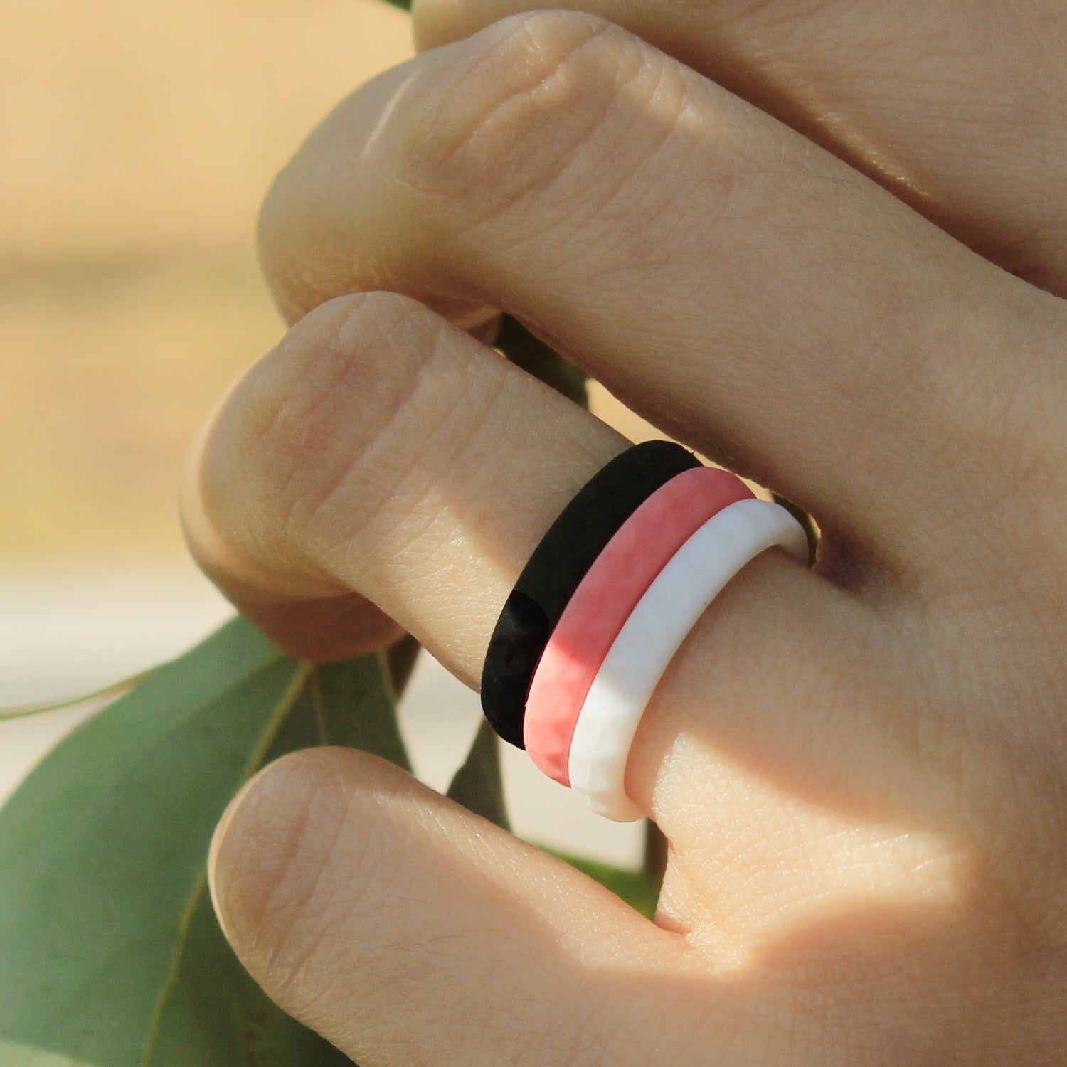 Diamond Cut Silicone Ring for Men – Textured Rubber Band with Geometric Facets, Durable & Stylish Fit