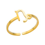 Adjustable Zodiac Ring for Women, 12 Constellations Aesthetic Stainless Steel Rings in Gold & Silver, Horoscope Jewelry
