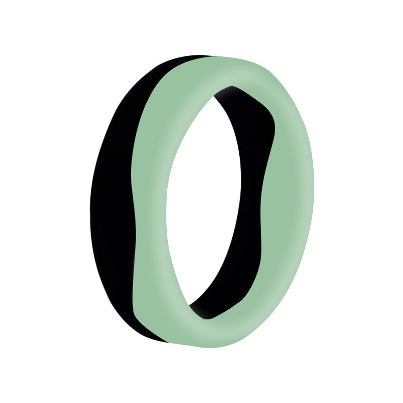 Dual-Line Spiral Silicone Ring – Flexible, Waterproof & Stylish for Everyday Comfort