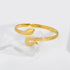 Gold Snake Cuff Bracelet for Women, Textured Stainless Steel Serpent Bangle – Bold Minimalist Jewelry Statement