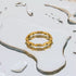 Gold Plated Dainty Link Chain Ring for Women, Stainless Steel, Stackable Minimalist Jewelry, Everyday Band