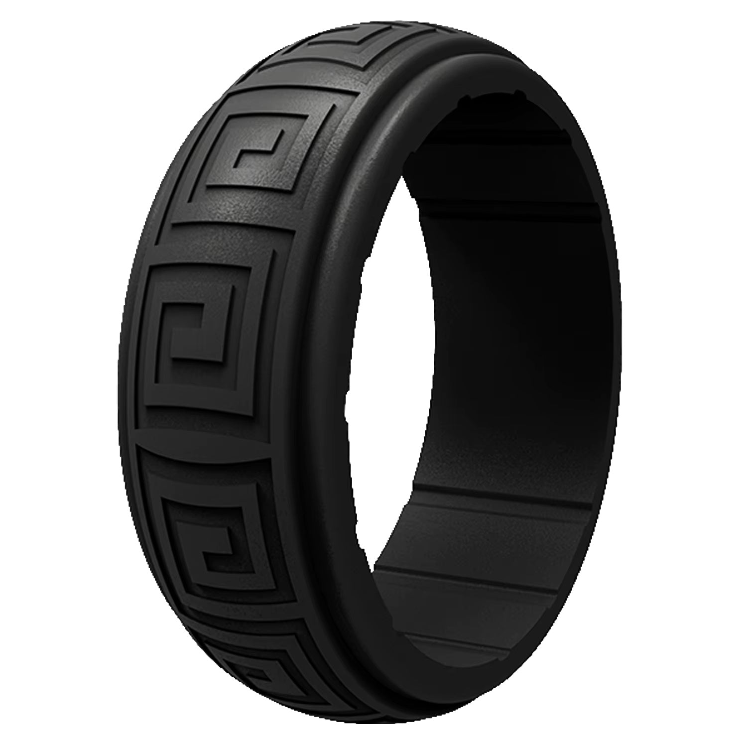 Gyration Twist Silicone Ring for Men – Flexible Rubber Band with Unique Swirl Design, Lightweight & Comfortable