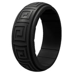 Gyration Twist Silicone Ring for Men – Flexible Rubber Band with Unique Swirl Design, Lightweight & Comfortable