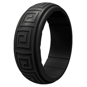Gyration Twist Silicone Ring for Men – Flexible Rubber Band with Unique Swirl Design, Lightweight & Comfortable