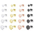 Minimalist Round Flat Stud Earrings for Men & Women, Stainless Steel, Silver Gold Rose Gold Black, Unisex Jewelry
