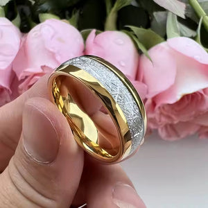 8mm Frost Silk Texture Tungsten Carbide Ring – Unisex Matte Wedding Band – Durable and Modern Comfort Fit