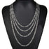 Classic Figaro Chain Necklace – Silver Plated Cuban Link for Men & Women, Everyday Minimalist Jewelry
