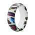 Trendy Silicone Leopard Pattern Ring – Soft Flexible Band with Embossed Animal-Inspired Texture for Daily Comfort