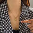 Gold Plated Stainless Steel Double Layer Lariat Necklace with Star, Heart & Symbol Charms – Minimalist Fashion Statement Jewelry