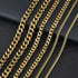 Bold Figaro Chain Necklace – 18K Gold Plated Cuban Link for Men & Women, Hypoallergenic & Durable Design