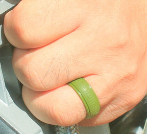 Gyration Twist Silicone Ring for Men – Flexible Rubber Band with Unique Swirl Design, Lightweight & Comfortable