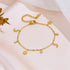 Stainless Steel Multi-Charm Dangle Anklet or Bracelet – Star, Heart, CZ Accents – Gold, Silver & Rose Gold Ankle Jewelry
