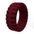 Men's Tire Pattern Silicone Wedding Ring – Durable Rubber Design, Comfortable Fit, Great for Active Lifestyle