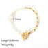 Freshwater Pearl Toggle Bracelet – 18K Gold Plated Stainless Steel Chain with OT Buckle, Chunky & Elegant Design