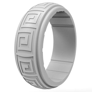 Gyration Twist Silicone Ring for Men – Flexible Rubber Band with Unique Swirl Design, Lightweight & Comfortable