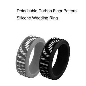 Textured Fiber-Style Silicone Ring for Men – Sleek, Durable Rubber Band with Subtle Grip & Modern Vibes