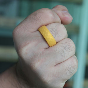 Fish Scale Silicone Ring for Men – Textured, Flexible Rubber Band with Unique Scale Pattern for Daily Wear