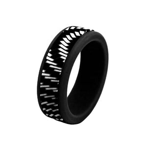 Textured Fiber-Style Silicone Ring for Men – Sleek, Durable Rubber Band with Subtle Grip & Modern Vibes