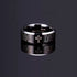 8mm Black Tungsten Carbide Ring with Engraved Cross & Lord's Prayer – Religious Wedding Band for Men & Women – Faith Jewelry