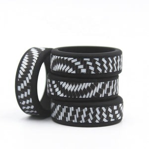 Textured Fiber-Style Silicone Ring for Men – Sleek, Durable Rubber Band with Subtle Grip & Modern Vibes