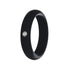 5MM Silicone Ring with Sparkling CZ Diamond – Slim, Flexible & Stylish Alternative for Active Lifestyles