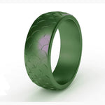 Fish Scale Silicone Ring for Men – Textured, Flexible Rubber Band with Unique Scale Pattern for Daily Wear
