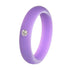 5MM Silicone Ring with Sparkling CZ Diamond – Slim, Flexible & Stylish Alternative for Active Lifestyles