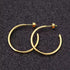 Stainless Steel Hoop Earrings for Men & Women, Gold & Silver Huggie Hoops, Hypoallergenic Everyday Jewelry