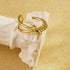 Adjustable Knot Wire Ring for Women, Stainless Steel Open Band in Gold or Silver, Minimalist Stackable Design