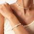 Freshwater Pearl Toggle Bracelet – 18K Gold Plated Stainless Steel Chain with OT Buckle, Chunky & Elegant Design