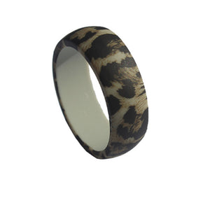 Leopard Print Silicone Ring for Women – Stylish, Lightweight Rubber Band with Wild Vibes for Everyday Adventures