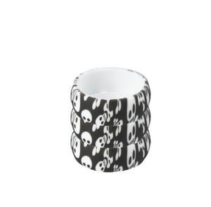 Skull Fiber Silicone Ring for Men – Edgy Rubber Band with Textured Grip, Durable Design & Bold Attitude