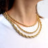 Bold Rope Chain Necklace in Gold – Stainless Steel, Multiple Thicknesses & Lengths