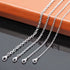 Stainless Steel 1.2mm Cable Chain Necklace in Gold & Silver, Durable Jewelry Chain for Men & Women