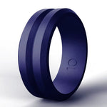 V Shape Silicone Ring for Men – Flexible Rubber Band with Center Cut, Ideal for Work, Gym, and Outdoor Activities