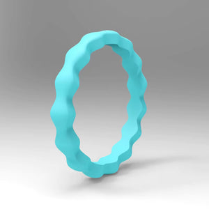Diamond Cut Silicone Ring for Men – Textured Rubber Band with Geometric Facets, Durable & Stylish Fit