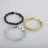 Men's Rope Chain Bracelet, Stainless Steel, Braided Design, Gold & Silver Color, Bold Everyday Jewelry