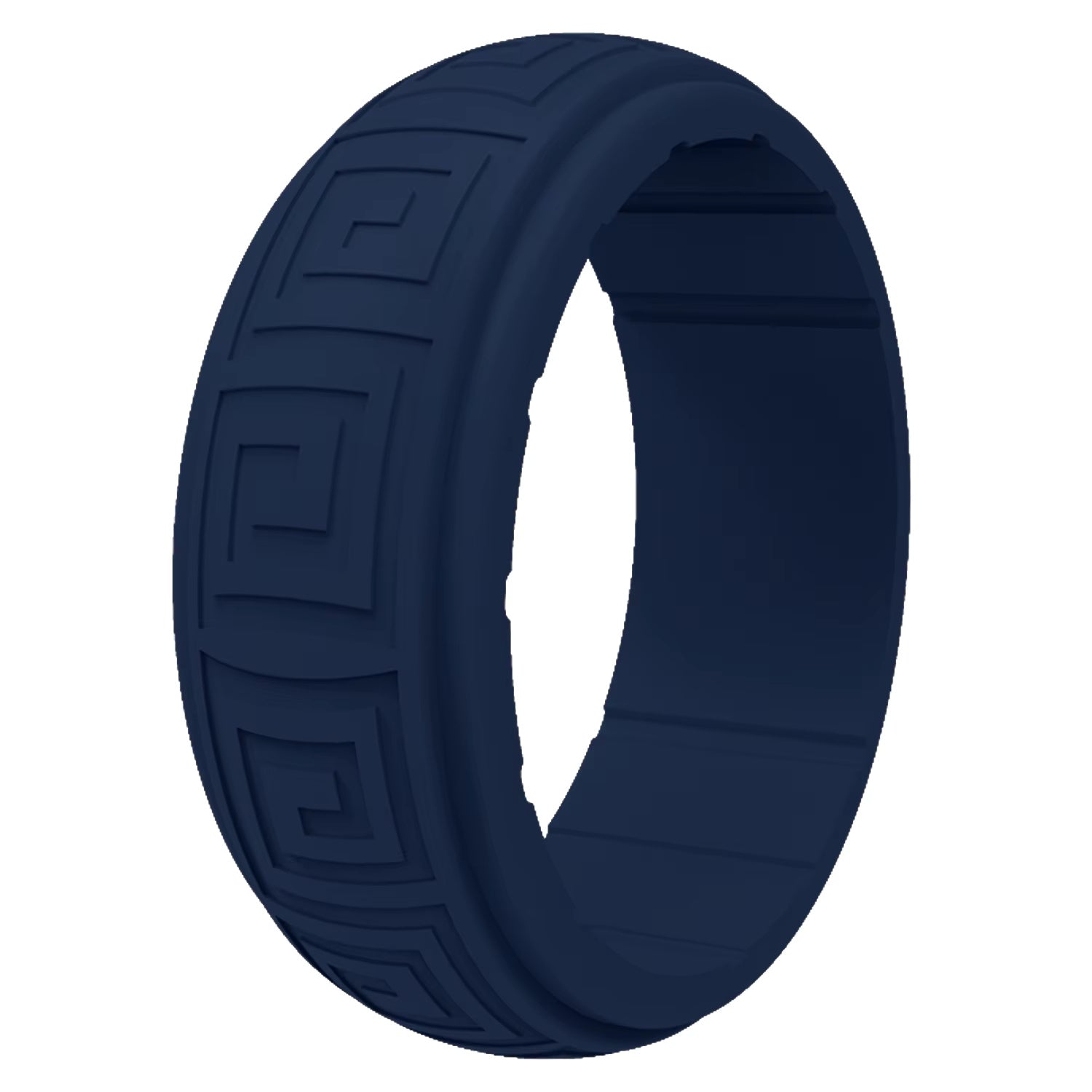 Gyration Twist Silicone Ring for Men – Flexible Rubber Band with Unique Swirl Design, Lightweight & Comfortable