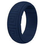Gyration Twist Silicone Ring for Men – Flexible Rubber Band with Unique Swirl Design, Lightweight & Comfortable