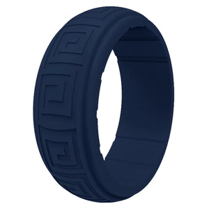 Gyration Twist Silicone Ring for Men – Flexible Rubber Band with Unique Swirl Design, Lightweight & Comfortable
