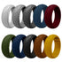 Gyration Twist Silicone Ring for Men – Flexible Rubber Band with Unique Swirl Design, Lightweight & Comfortable